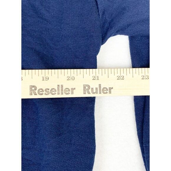 Vintage Adidas Sweater France Large Blue Tan Pockets Sport Activewear - Picture 7 of 8